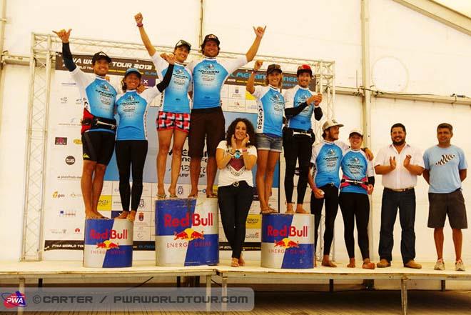 All the winners - PWA Tenerife World Cup 2013 ©  John Carter / PWA http://www.pwaworldtour.com